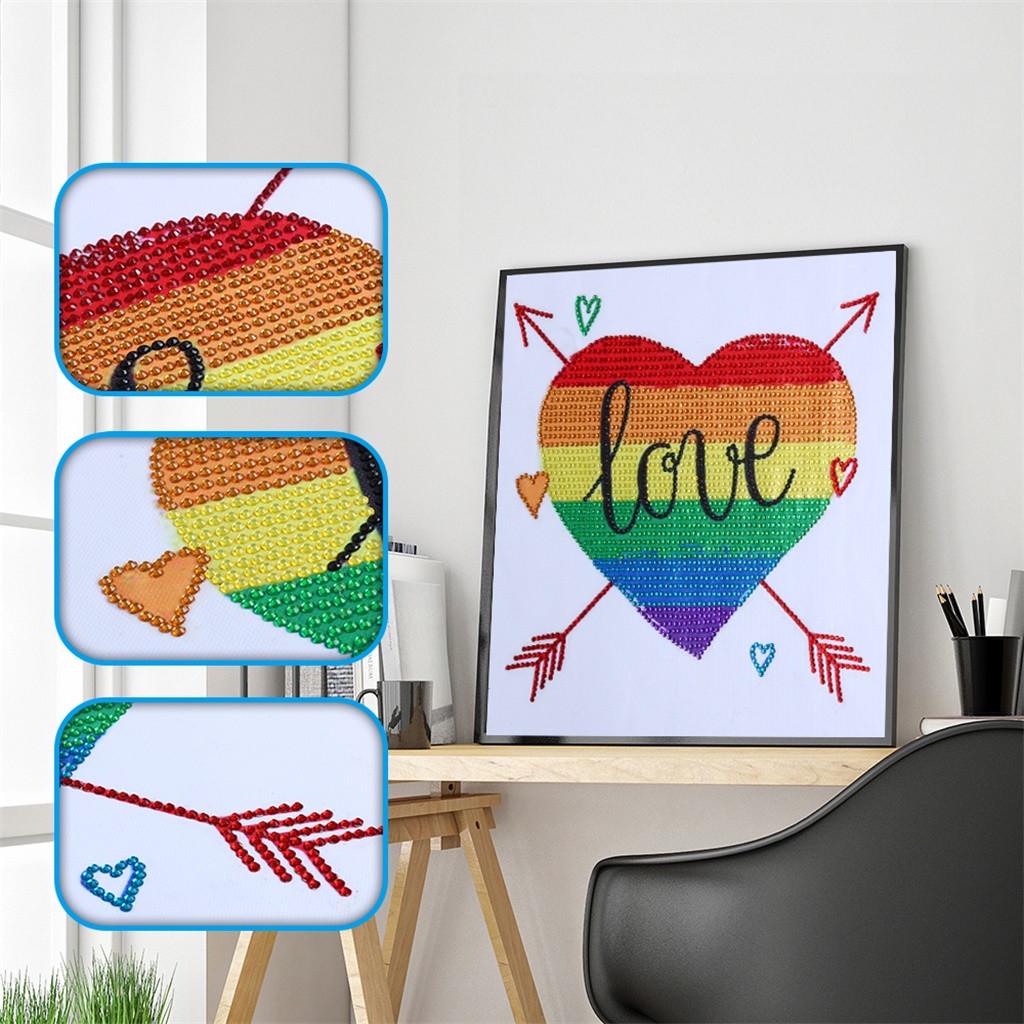 Buy DIY 5D Partial Drill Cross Stitch Kits Crystal Special Shaped ...