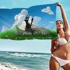 K-Kikis CARTOON D-Delivery Microfiber Blanket Quick Drying Beach Towels Oversized Printing Super Absorbent Pool Towel Blanket