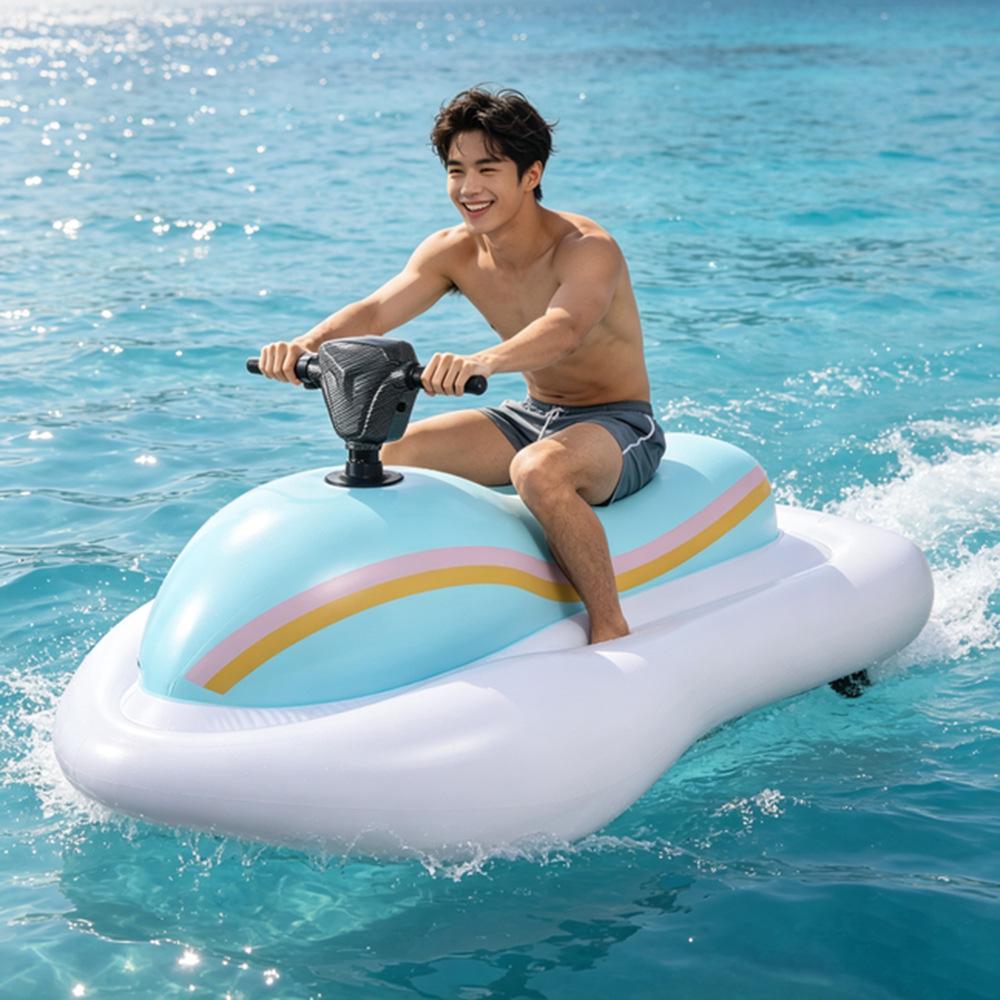 Bateau à moteur électrique gonflable pour adultes – Système de propulsion de motomarine transfrontalier