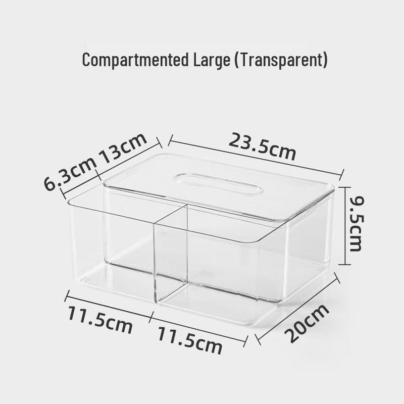 Gurede Transparent Desktop Tissue Box