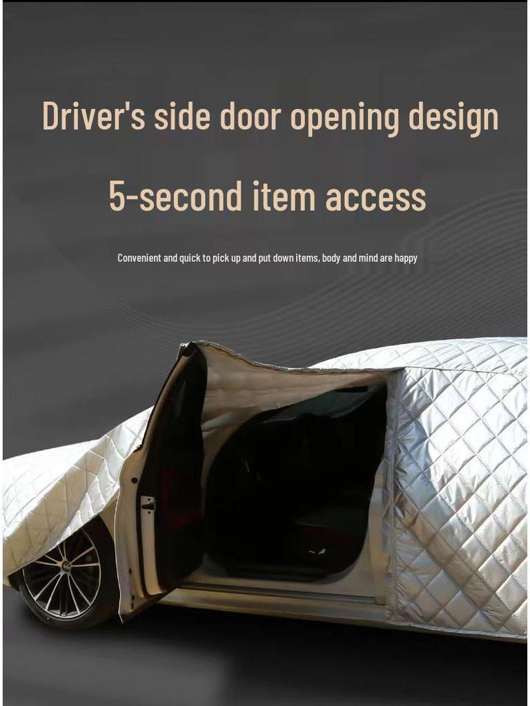 Enhanced Universal Car Cover for Thousands of Models - Sun, Heat, Frost, and Snow Protection - All-Season, Custom Fit