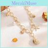 Natural Seashell Pendant Necklace For Women With Pearl Accents Summer Accessory