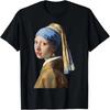 Girl with a Pearl Earring Print Vermeer Art Teacher Gift T-Shirt