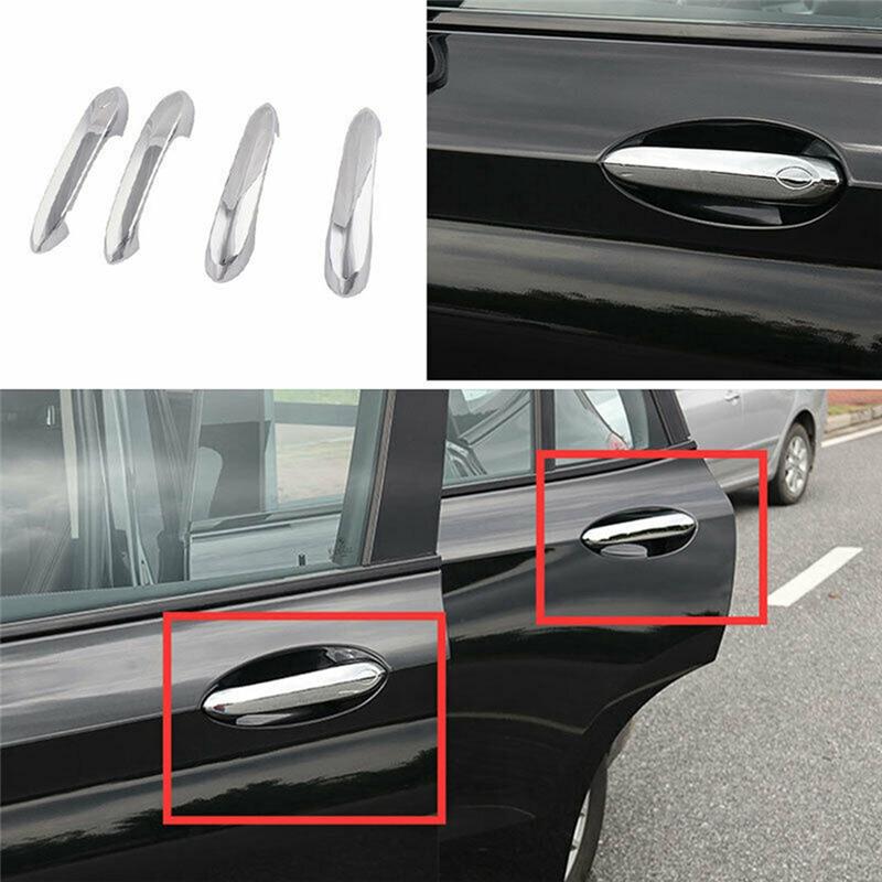 4PCS Silver Door Handle Cover Trim For BMW X3/X4/X5/X6/X7/M5/3/5/6/ G01 G02 G05 G06 G07 Puller Handles Sticker
