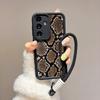 King Snake Patterned Printed Fashion Case + Black Lanyard Flexible Soft Silicone TPU Shell Full Back Cover for IPhone Samsung Xiaomi Redmi
