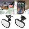 Wide Angle Car Baby Rearview Mirror Adjustable Baby Rearview Mirror  Car Use