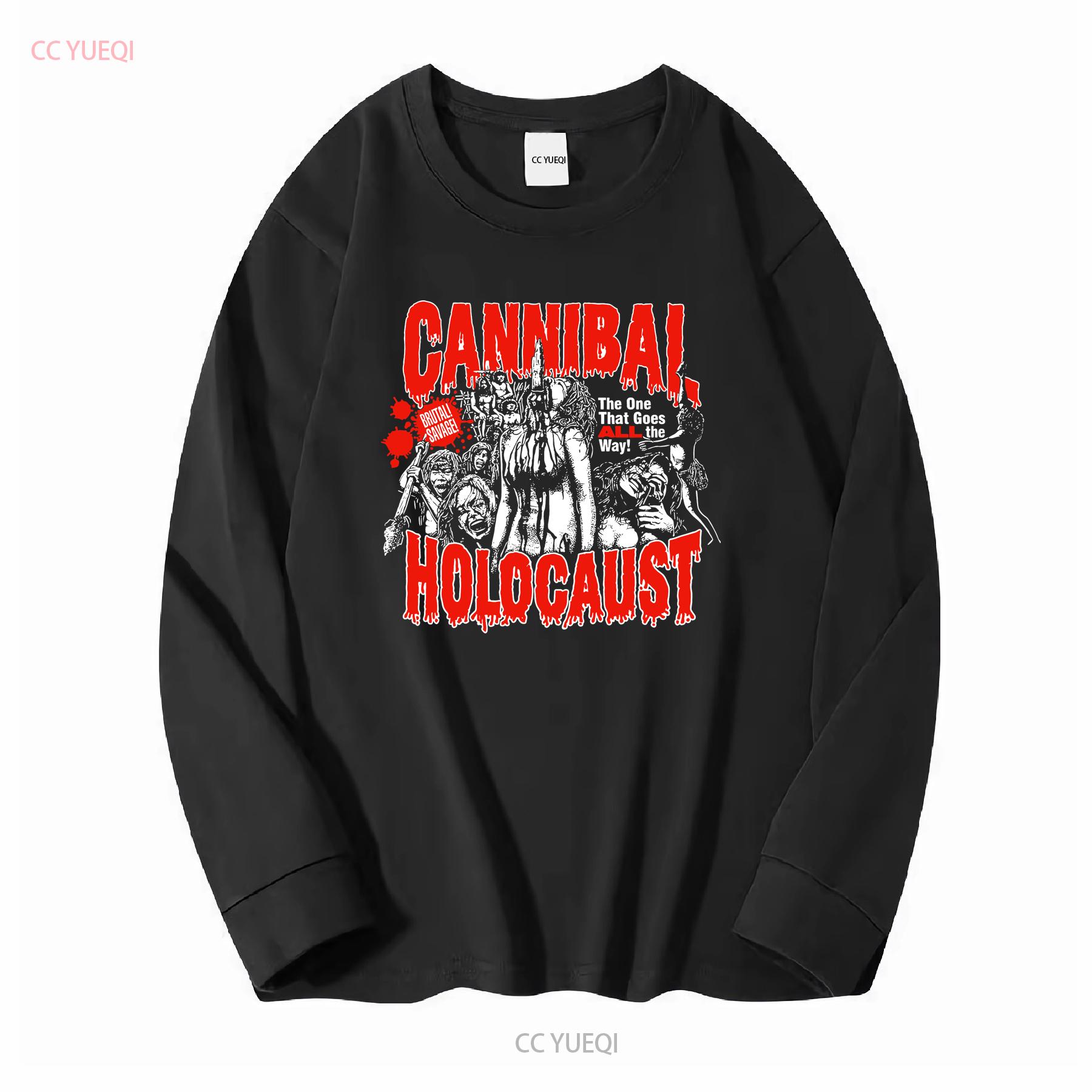 

Cannibal Holocaust movie t shirt remake gift for horror fan TE3895 vintage Washed Soft Casual graphic Versatile Stretched M