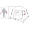 Cabin Tent Olive Green 244 x 213 x 183 cm Polyester and Steel