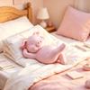 Pink Mini Pig Decorative Statue Cute Cuddly Desktop Ornament Small Animal Figurine for Living Room Home Decor