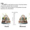 Christmas Tree Tabletop Decor 2D Acrylic Ferris Wheel Ornament for Holiday Tree, Festive Room Interior Decoration Display Board, Decoration,