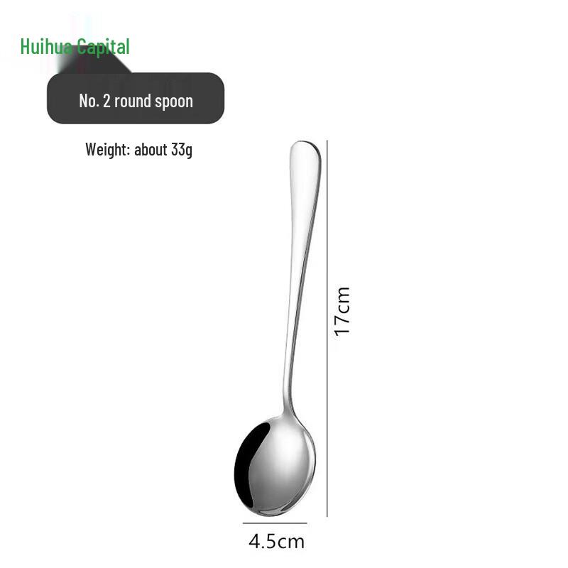 Набор ложек для десерта и супа HUIHUADU из нержавеющей стали