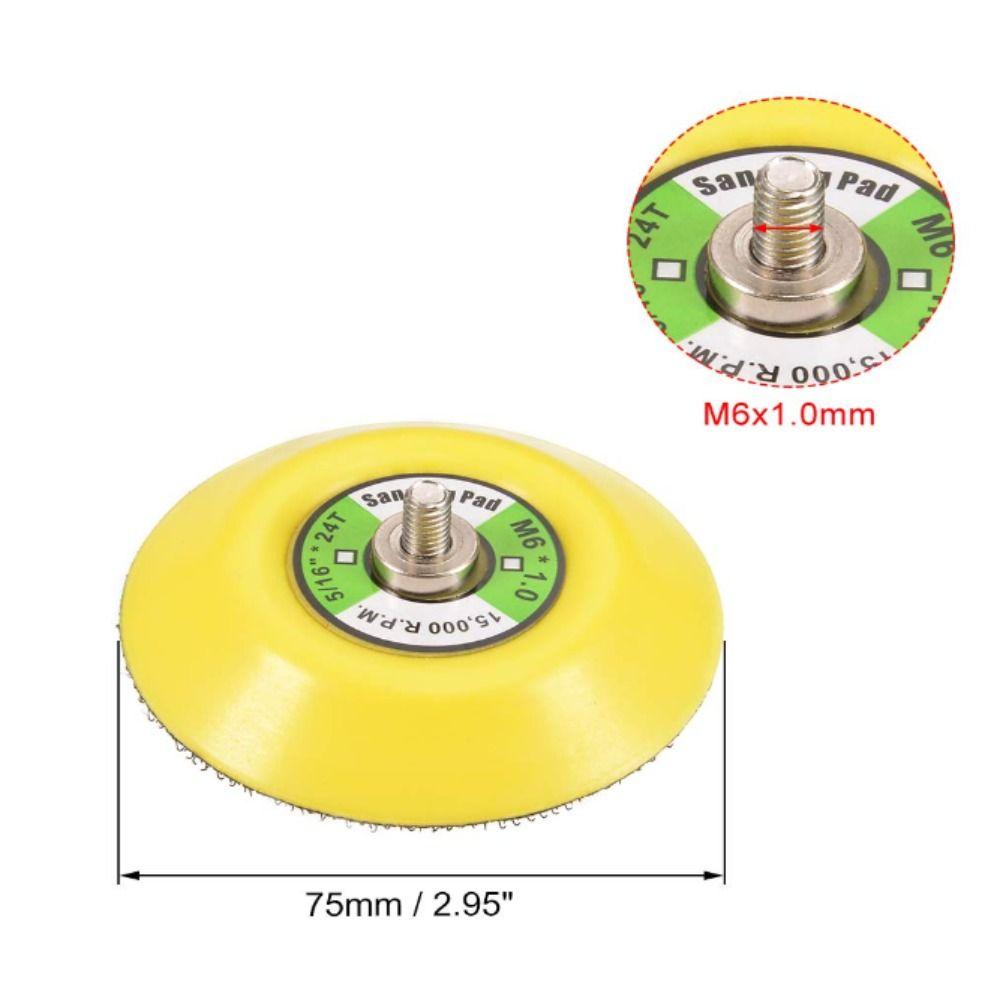 1pc 3-Inch Hook and Loop Pad Plate Metal Polishing Backer Plate for Dual Action Orbital Sanders