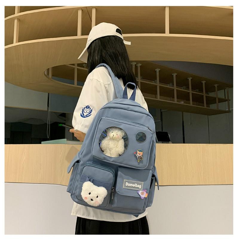 New Cartoon Backpack Student School Bag Leisure Multifunctional Travel Backpack
