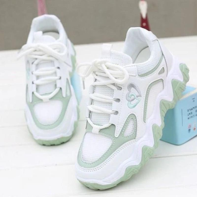 Mesh Breathable High on Platform Shoes for Women Spring Autumn New In Comfortable 39 Sneakers Fashion 2025 Casual Woman Footwear