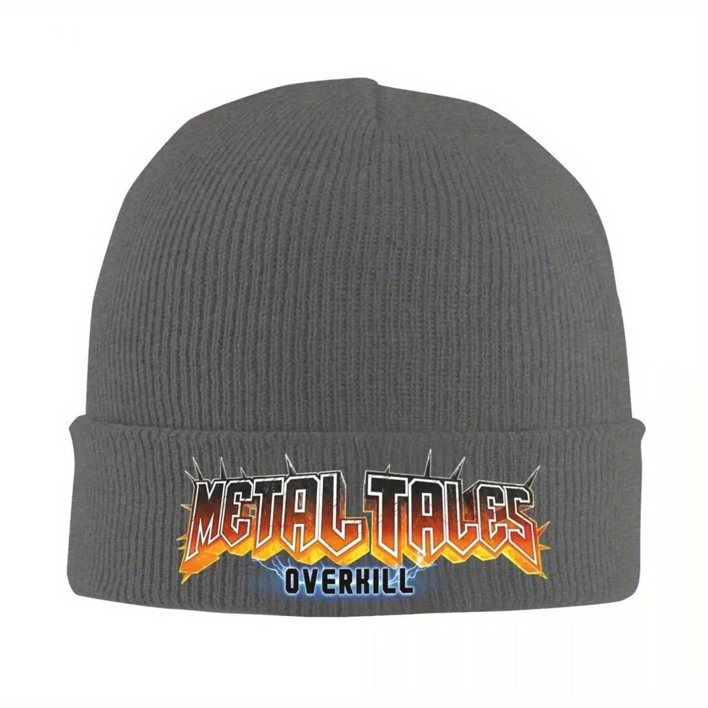 Overkill Band Knit Hat Beanie Winter Hats Warm Hip Hop Caps for Men Women