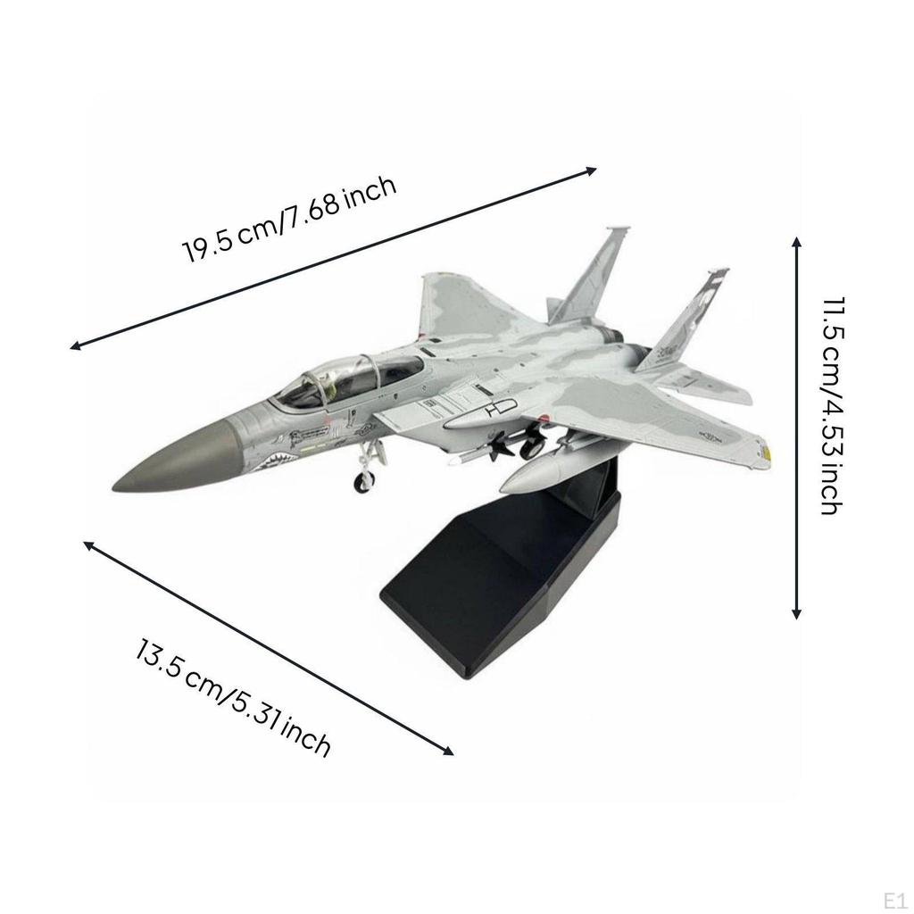 F15C Kampfflugzeugmodell im Maßstab 1:100 Hochdetailliertes Diecast-Flugzeug für Sammler,