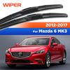 For Mazda 6 GJ1 GL MK3 2012-2017 2013 2014 2015 2016 Wiper Front Wiper Blades Windshield Windscreen Window Brush 24"+18"