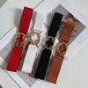 Wide Belt Women'S Simple With Dress Coat Decoration Black Belt Women'S Elastic Elastic Waist Seal
