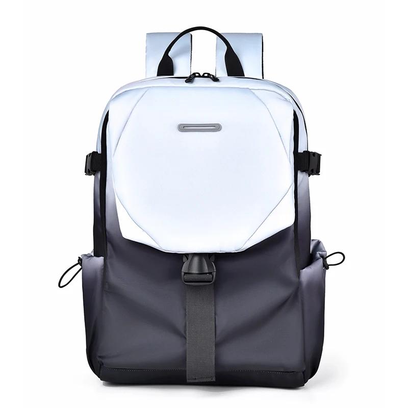 Gradient Color Men's Backpack Computer Backpack for Middle and High School Students New Fashionable Brand