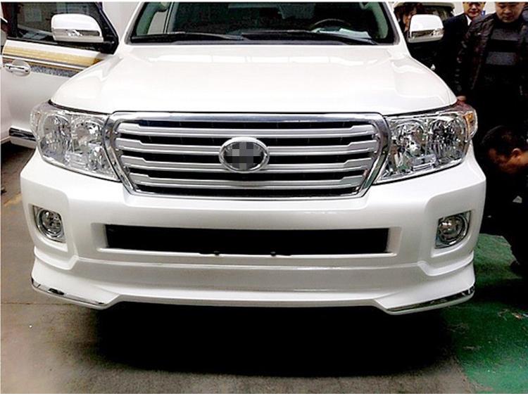 Compatible Body Kits for 12-15 Toyota Land Cruiser: Front & Rear with Lights and Front Bumper Modification Fan.