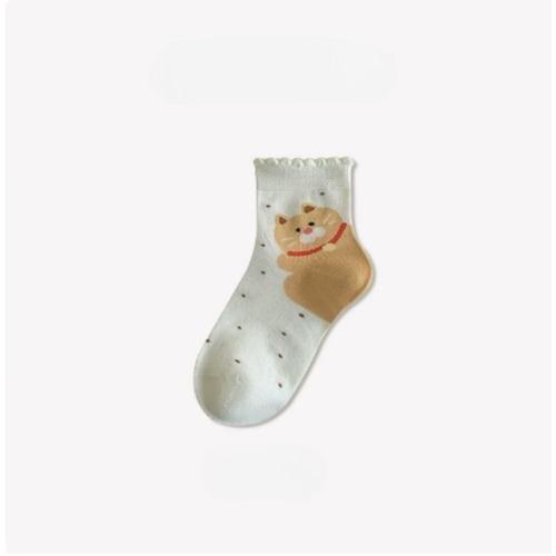 Korean Socks Female Cartoon Puppy Tube Socks Fashion All-match Dachshund Socks New Style
