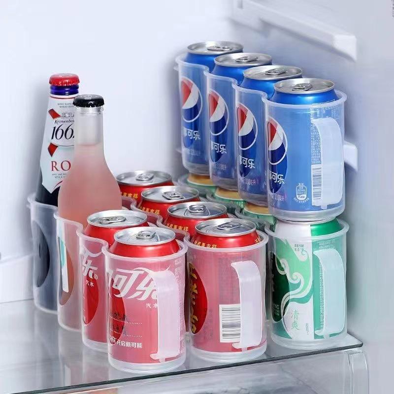 Beer Soda Drink Can Storage Box Kitchen Fridge Drink Bottle Holder Fridge Refrigeration Storage Organizer Rack Shelf  Boxes