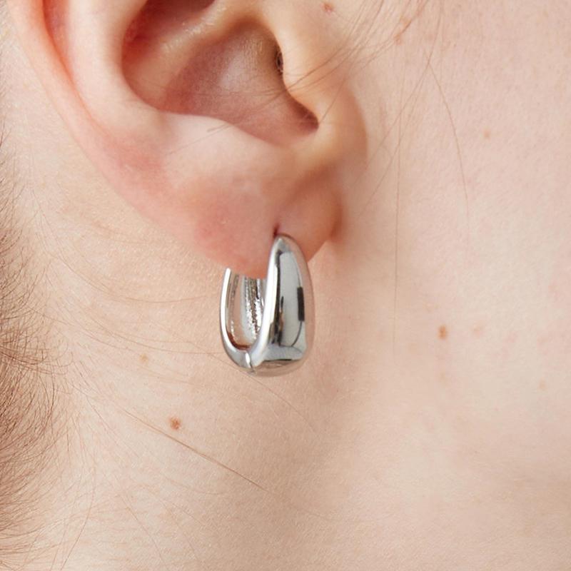 Boucles d'oreilles Vintage en métal épais, créoles exagérées, vague irrégulière, géométrie Concise, bijoux Hip-Hop pour femmes et filles