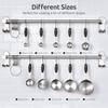 10-Piece Stainless Steel Measuring Cups and Spoons Set for Coffee, Seasoning, and Baking.