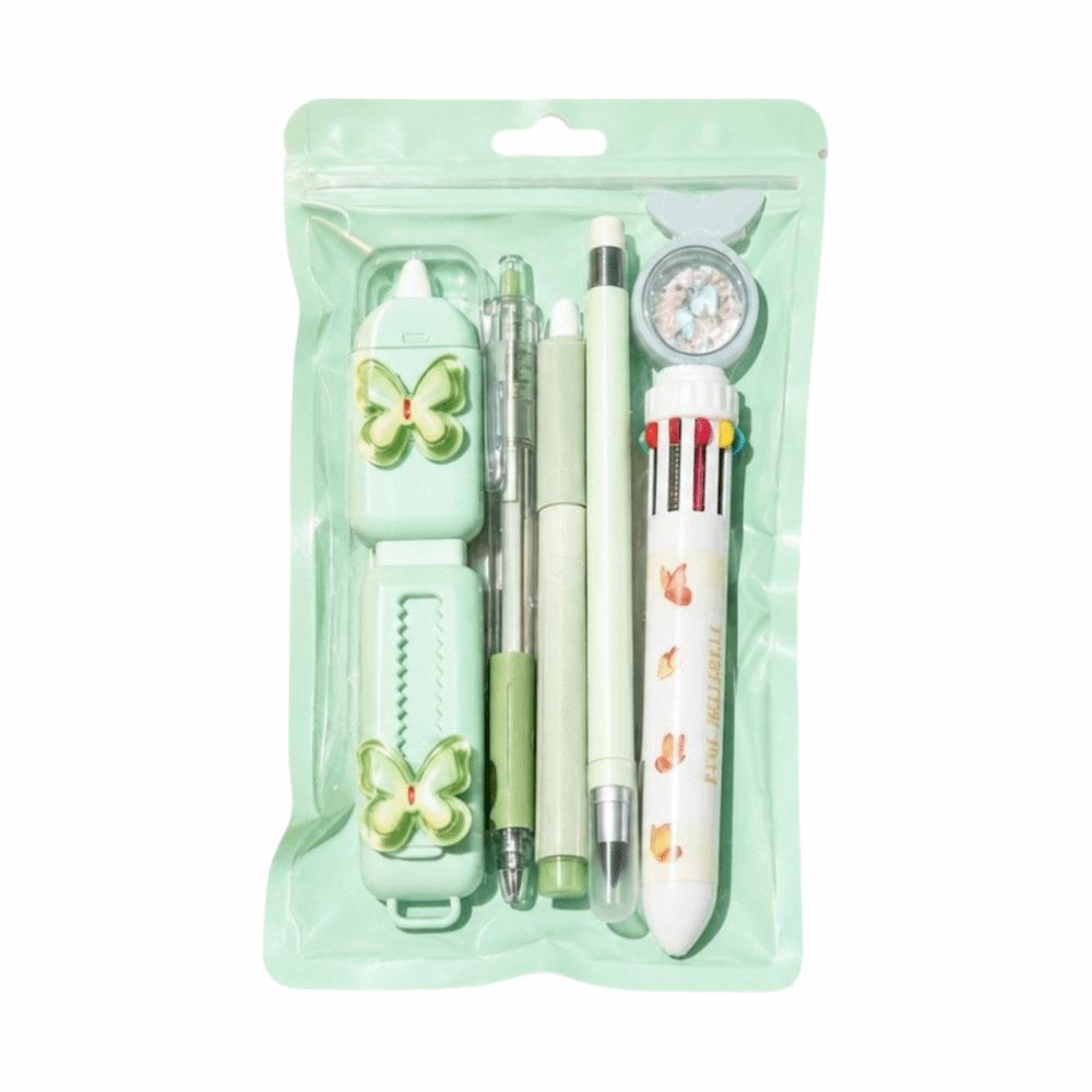 Butterfly Themed Stationery Kit Complete Stationery Ballpoint Pen Sticky Notes  School Supplies