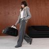 SanCai Women's Fleece-Lined High-Waist Straight-Leg Pants