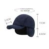 Versatile Retro Bomber Hats Fleece-Lined Windproof Corduroy Caps Earflap Warm Lei Feng Caps Autumn Winter Men Women Wear