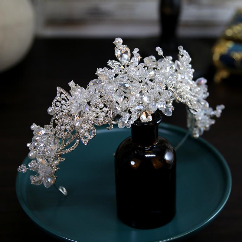 

Elegant Korean Crystal Bridal Wedding Tiara and Hair Accessories