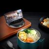 Stainless Steel Instant Noodle Bowl with Lid Spoon, Japanese-Style Sealed Lunch Box,Student Bento Box, Tableware, Large Capacity