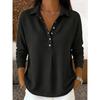 JPNTKY Women's Fashion Casual POLO Neck Long Sleeve Blouses & Shirts