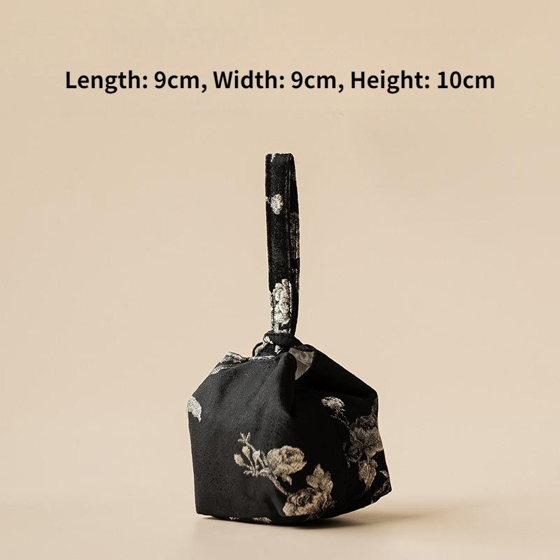 

Brocade Plum Blossom Embroidery Tea Cozies Traditional Tea Cozy for Teapot Portable Bag Travel Storage Bags Drinkware Teaware