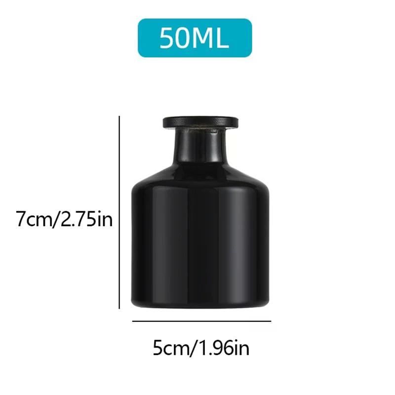 1 Stück 50 ml Flasche für Raumduft-Diffusor Partygeschenke Glasbehälter Reed-Diffusor Flasche für ätherische Öle Diffusor-Stäbchen