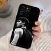 Funda de Teléfono del Campeón de Tenis Carlos Alcaraz Para iPhone 17,16,15,14,13,12,11 Plus,Pro Max,XS,Funda Negra de Silicona Blanda