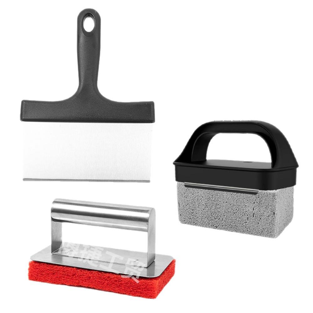 Special for barbecue cleaning brush, cleaning shovel, cleaning stone scouring cloth multi-functional combination decontamination cleaning utensils