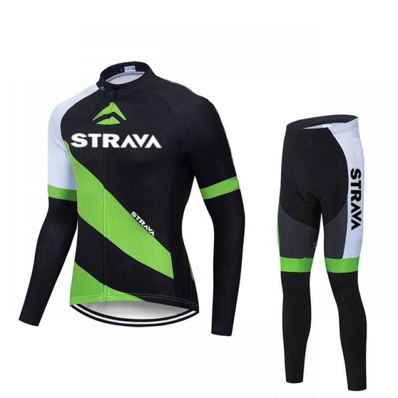 Fleece Cycling Jersey Set Mountain Road Bikes Winter Warm Long Sleeve Unisex Breathable