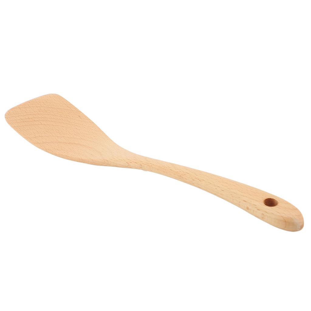 Holzspatel zum Kochen Birkenholz Flacher Bratspatel Wender Küchenutensilien für Antihaft-Kochgeschirr