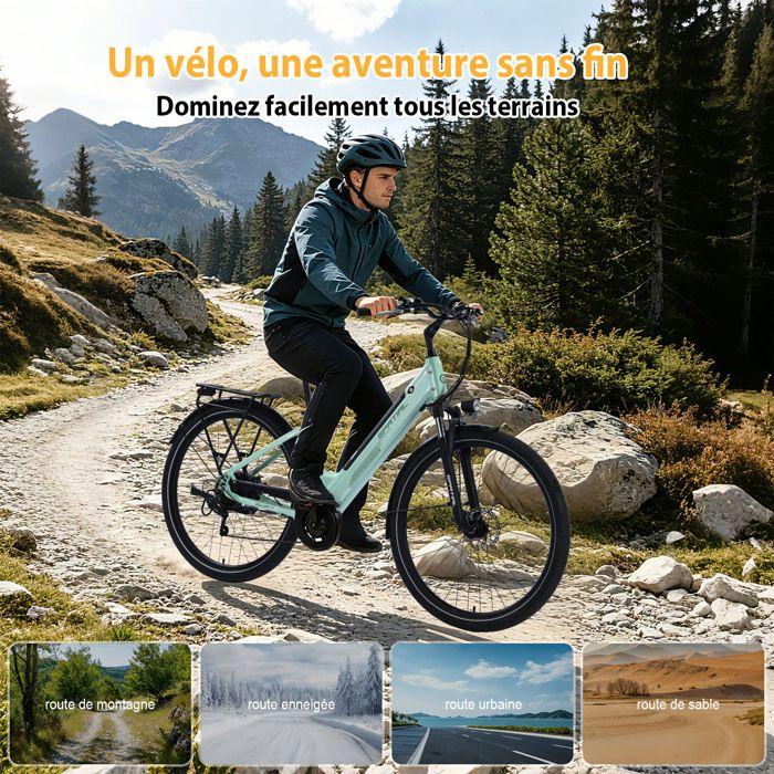 SPATIAL Elektrische fiets 29" Lichtgroen-Motor 600W- Batterij 48V12Ah- Shimano 7 Versnellingen - Stads-MTB E-Bike - Actieradius 100 km