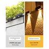 HEIXIE Solar Outdoor Wall Washer & Ambient Garden Light - Warm White
