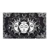 2x3fts 3x5fts Sun and Moon Flag Psychedelic Black and White Mystic Wall Hanging Pattern Tapestry Banner For Indoor Decoration