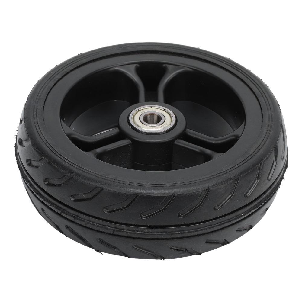 5 Inch Trolley Wheel Inner 8mm Grass Trimmer Wheel Durable Solid Rubber Wheel  Grass Trimmer