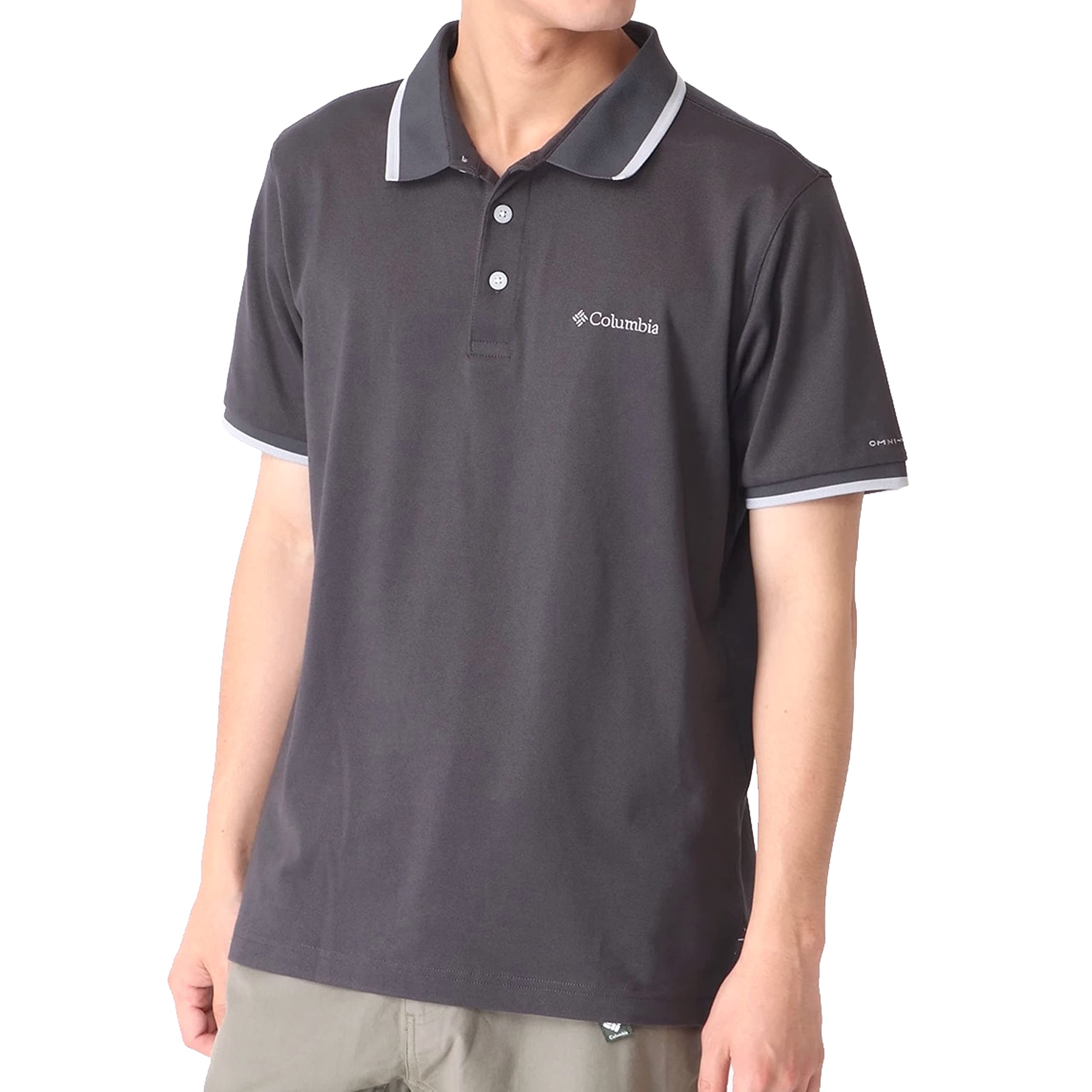 

Columbia Cove Dome Butte Однотонное пике поло Размер AE0412 Рубашка, Мужская, L, Акула, серый