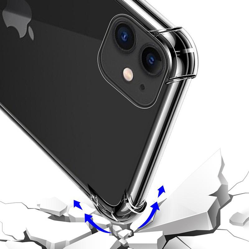 Applicable To vivoX70Pro + Transparent Mobile Phone Case, Four-corner Airbag Anti-drop S10 Soft Silicone iQOO8 Protective Case X80