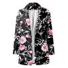 Women's Casual Fashion Print Lapel Long Sleeve Slim Fit Jacket