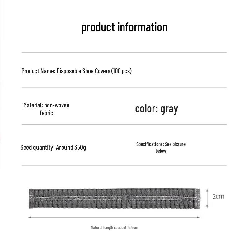 JIAQILI Thickened Non-Woven Disposable Shoe Covers