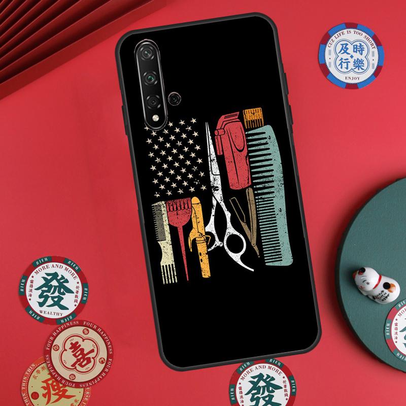 Barber Shop Hair Stylist Tools For Huawei Nova Y73 Y72 Y61 Y91 Y90 Y70 Y60 12s 12i 11i 8i 9 10 SE P60 Pro P30 P40 Lite Case