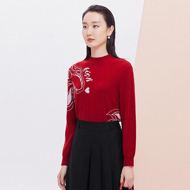 JESSIE Women's Half-High Neck Knit Sweater JMFGM254